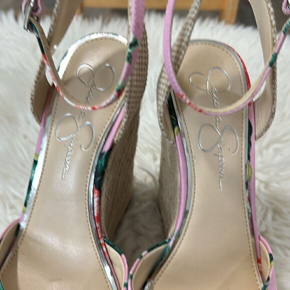 JESSICA SIMPSON FLORAL ESPADRILLES SIZE 9M NWOT - Picture 7 of 11